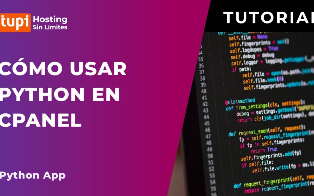 Cómo usar Python en CPanel